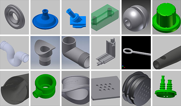 Custom rubber molded parts