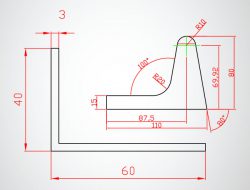 Rubber L profile