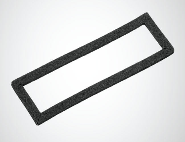 Cellular rubber gasket